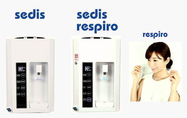 Sedis and Sedis Respiro Hydrogen water dispenser