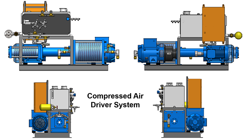 Compressed air driver system